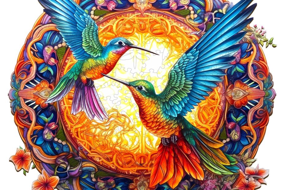 Drevené puzzle – Kolibrík 2 66d38effee520