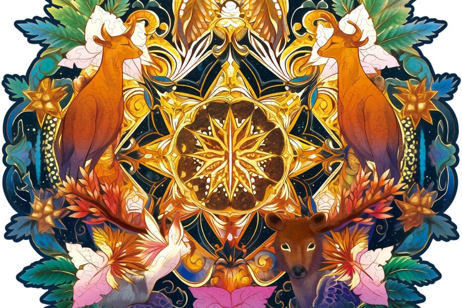 Drevené puzzle – rodina jeleňov 66d138be428ad