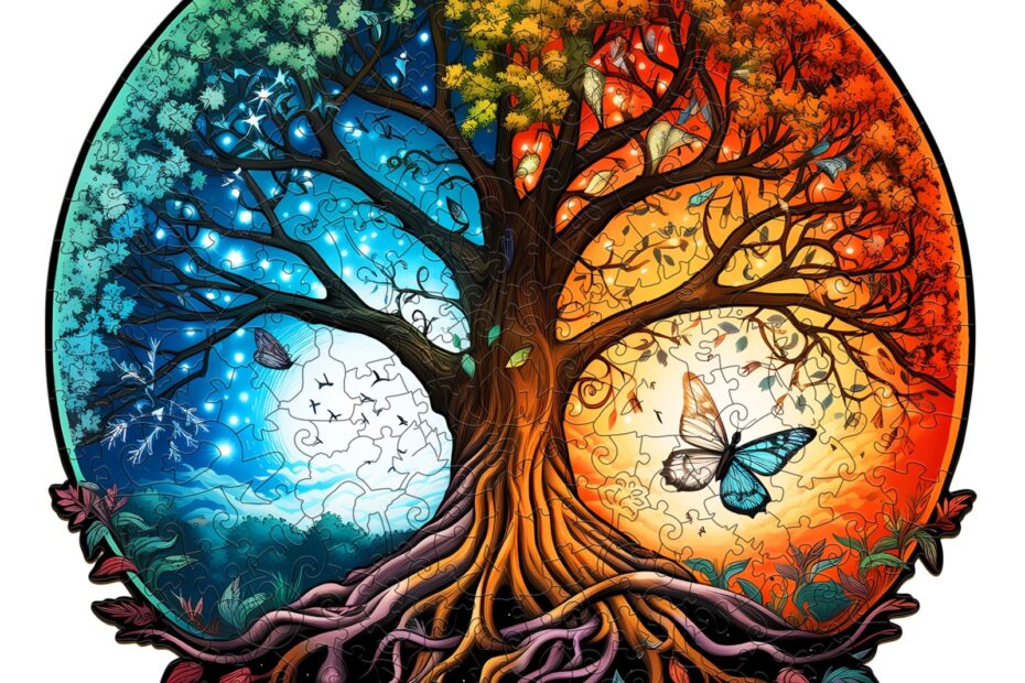 Drevené puzzle-YIN YANG TREE OF LIFE-7 66d1811876b27