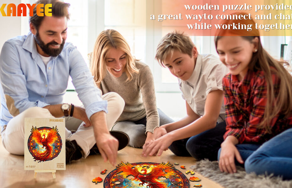 Rising Together: Posilnite rodinné putá pomocou dreveného puzzle s tematikou Phoenixu 66d8ec8adb287