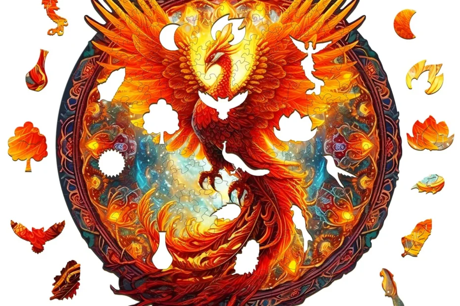 Uvoľnite ohnivé veličenstvo: Poskladajte drevenú skladačku Phoenix 66d6037f9e80f
