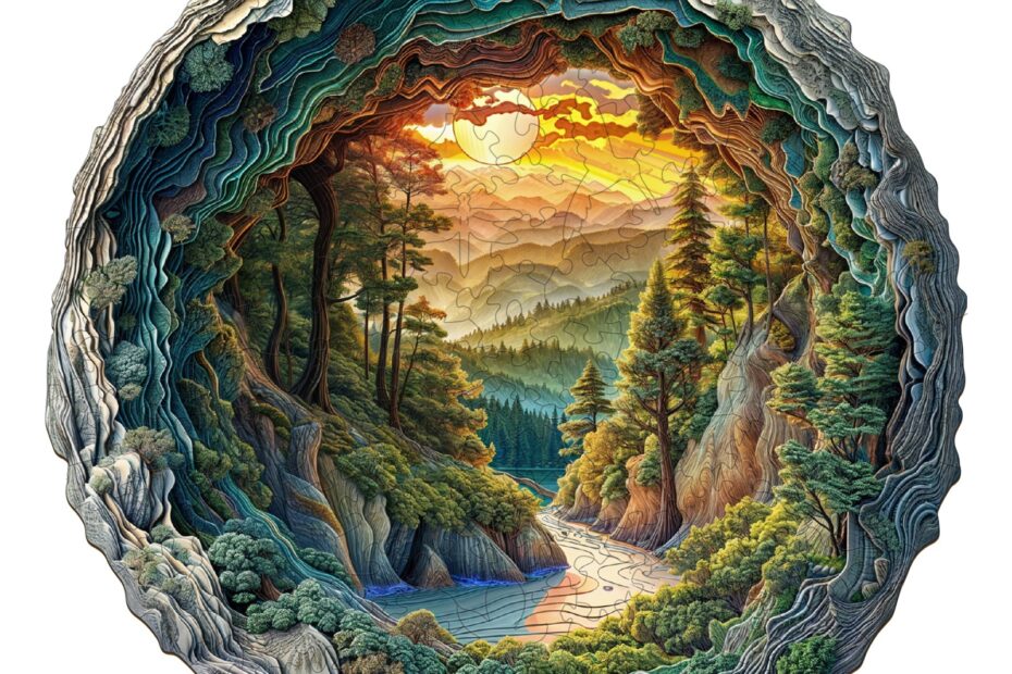 Drevená skladačka – 3D jaskynný les 66e3b0a29d7aa