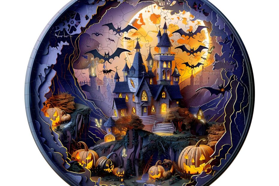 Drevená skladačka-3D Halloween Castle 2 66e0e921e3dcd