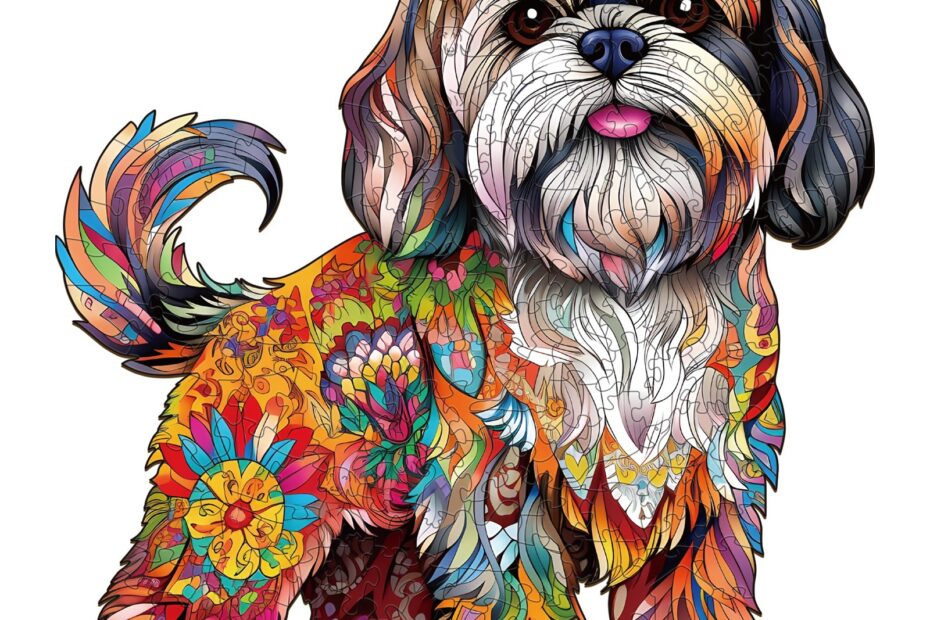 Drevené puzzle – krásny shih tzu 66d63795b77d8