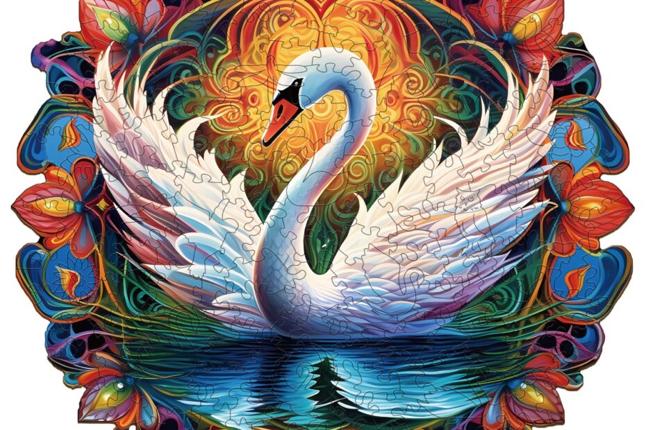 Drevené puzzle – Krásna labuť1 66e9c5c0a469e