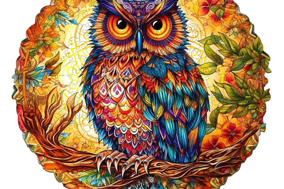 Drevené puzzle – Očarujúca sova 66e901f01276e