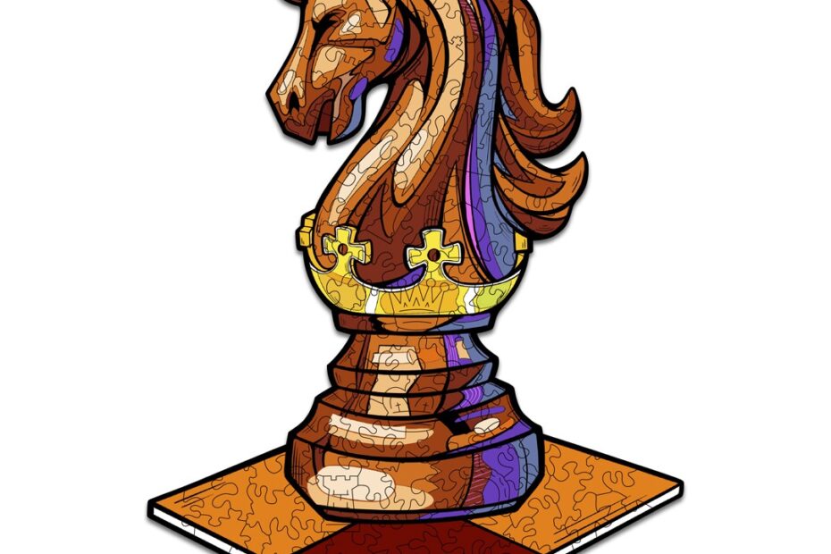 Drevené puzzle-CHESS KNIGHT 66d6fb75992ff