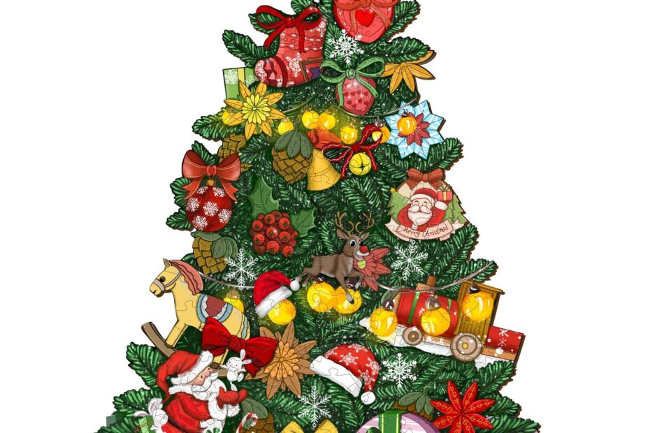 Drevené puzzle-CHRISTMAS TREE 66d660d43728c