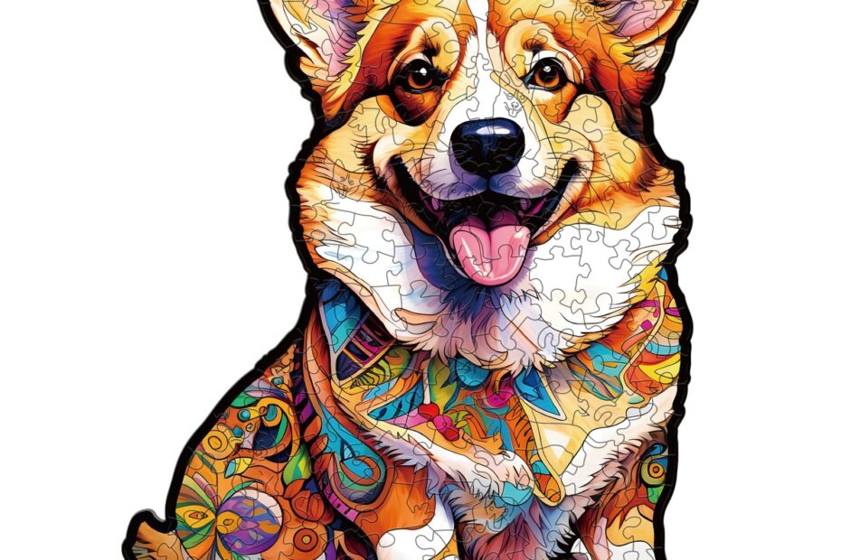 Drevené puzzle-CLEVER CORGI-2 66ee1f8f0359f