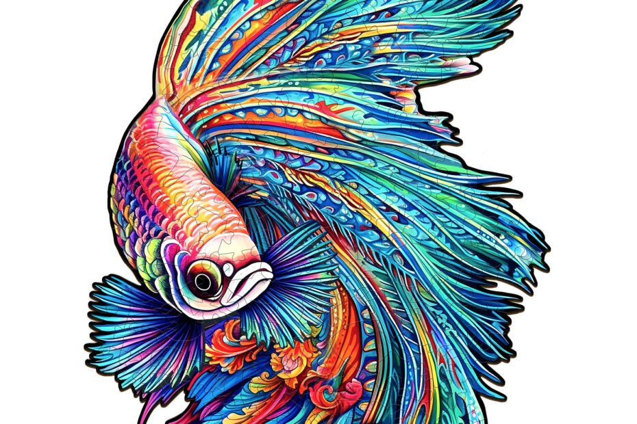 Drevené puzzle-COLORFUL BETTA 66dc7ab657e35