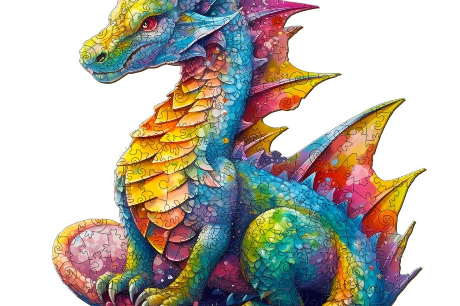 Drevené puzzle – drak 66dd9b62087d9