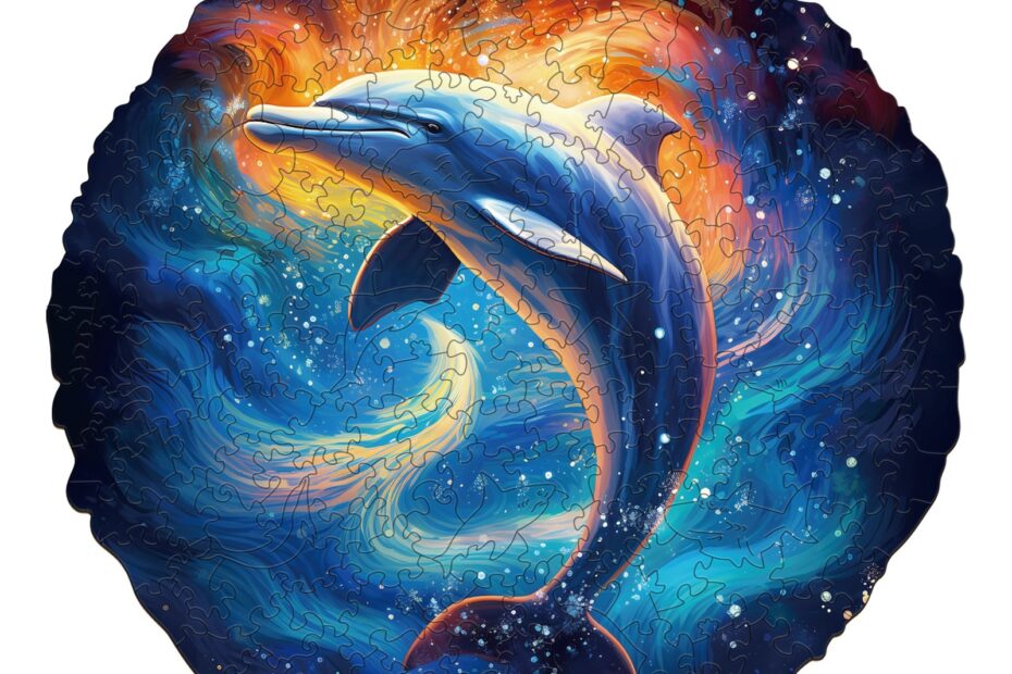 Drevené puzzle – vysnívaný delfín 66ed66000a1e2