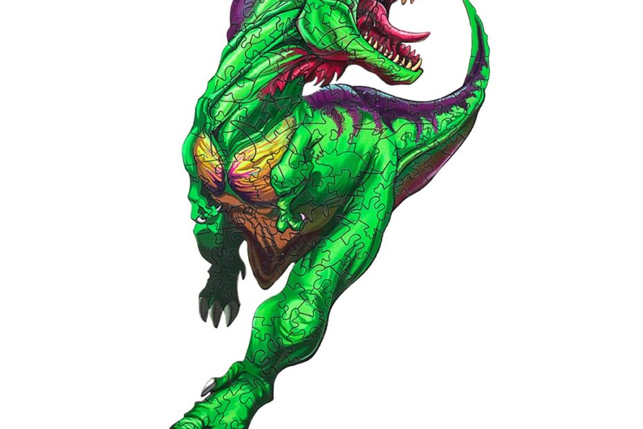 Drevené puzzle-FEROCIOUS T-REX 66e58afc78fd7
