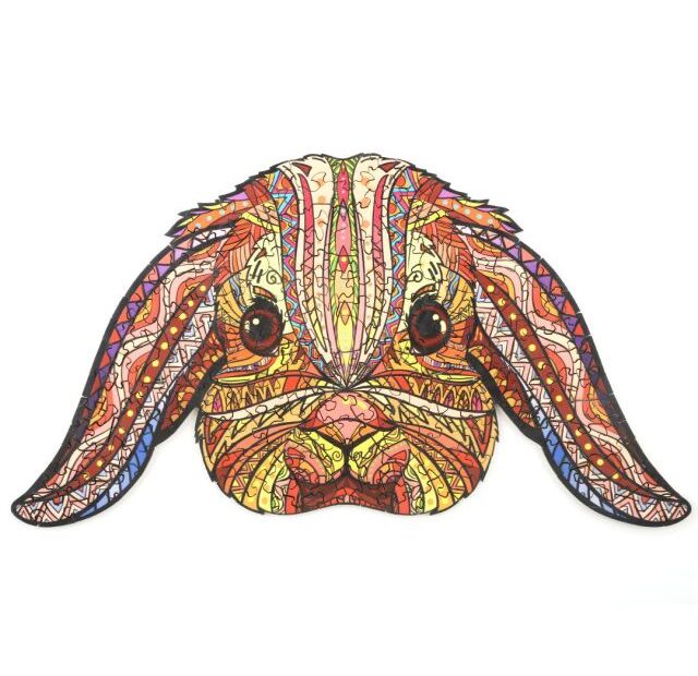Drevená skladačka-FUNNY RABBIT 66d641f427dae