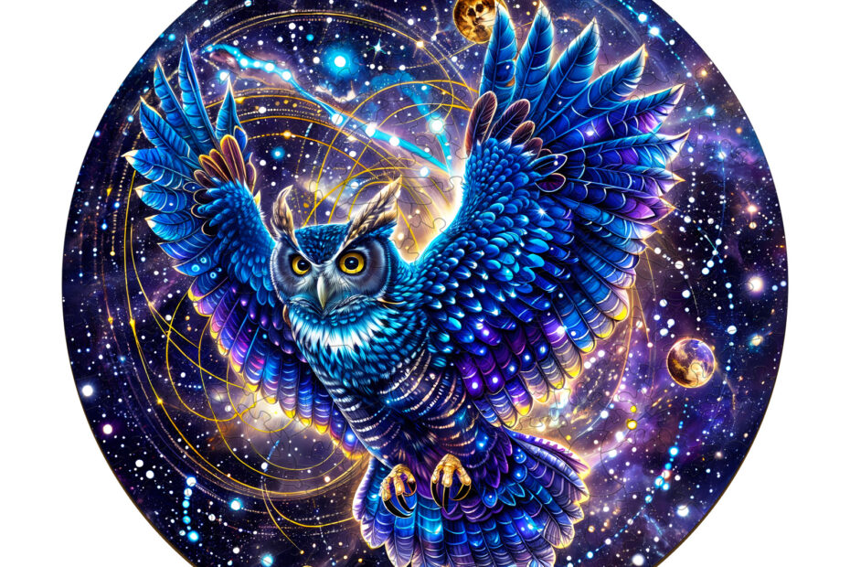 Drevená skladačka-Galaxy sova 66df6b8ff2be5