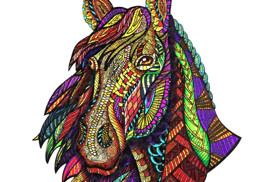Drevená skladačka-GALLOPING HORSE 66dff1a41de6a