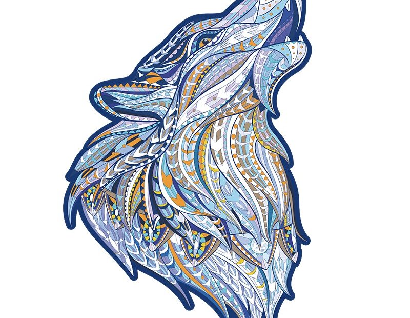 Drevená skladačka-HOWLING WOLF 66e42c7462fc9