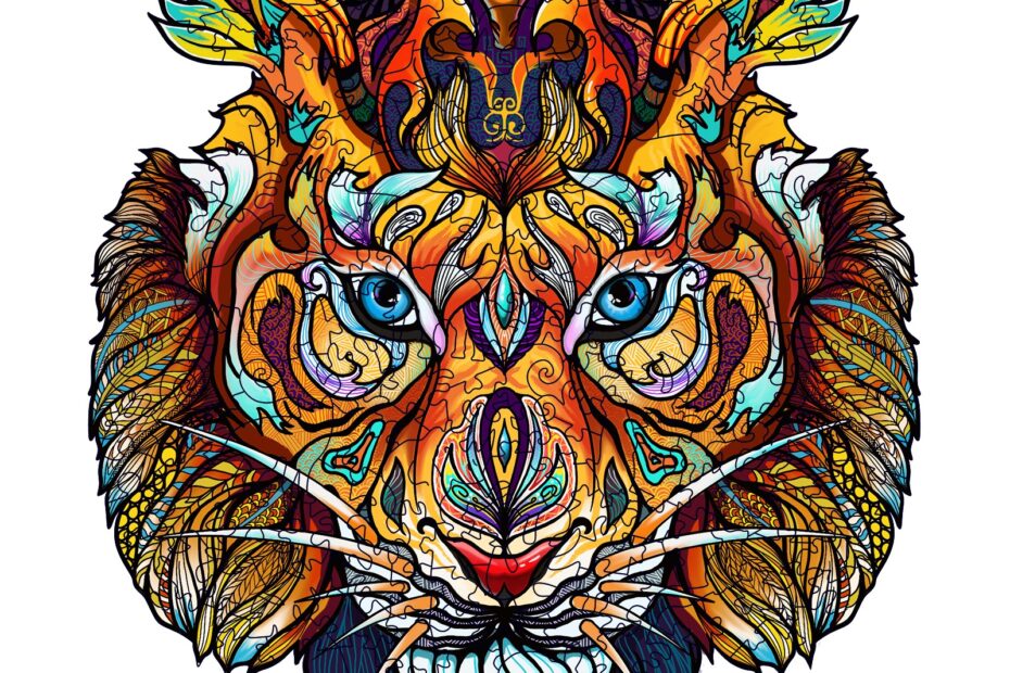 Drevené puzzle – NEVINNÝ TIGER 66e0df0065186