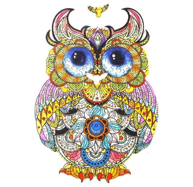 Drevené puzzle-LOVELY OWL 66deefd1dcfa0