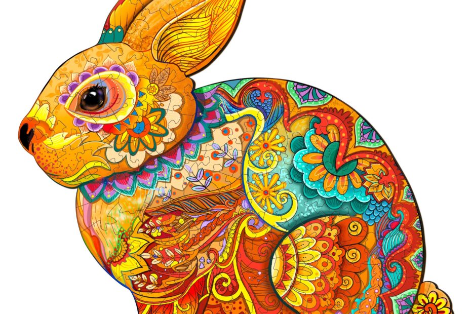 Drevené puzzle-LUCKY RABBIT 66e2c36ed4fe6
