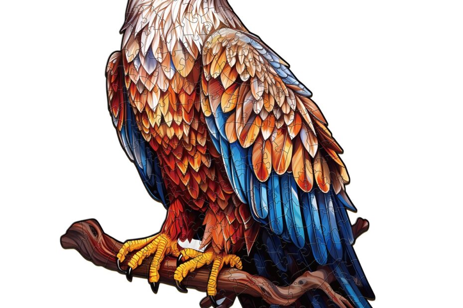 Drevené puzzle – Mohutný orol skalný 66ebb4dd12c60