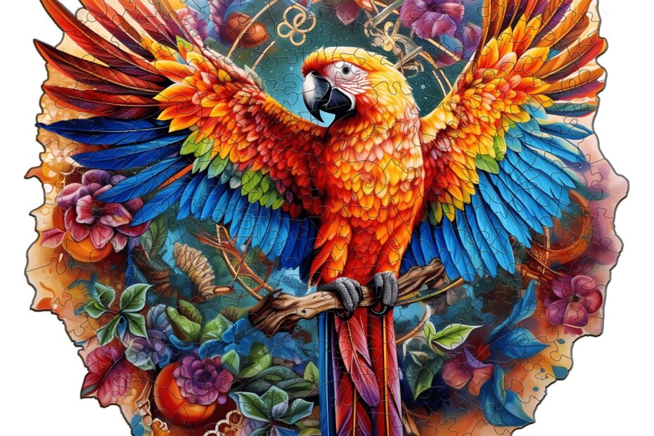 Drevené puzzle – nezbedný papagáj 66d45945d3bd9