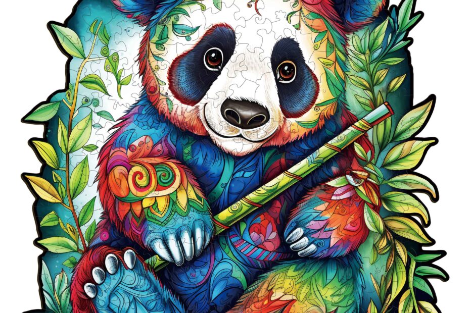 Drevené puzzle-Panda 66e455a41ae97