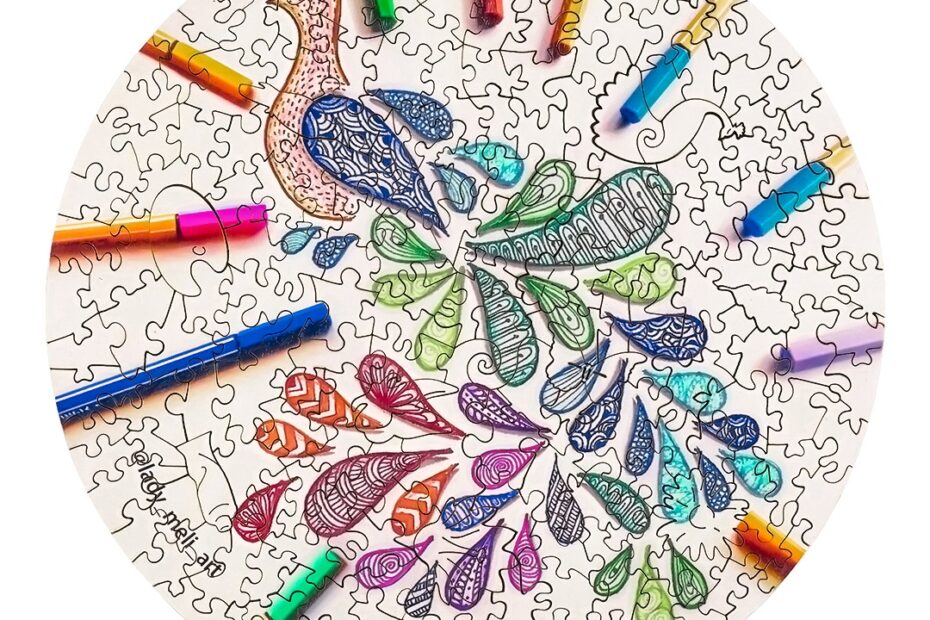 Drevené puzzle-PEACOCK 66d694a7d1b8b