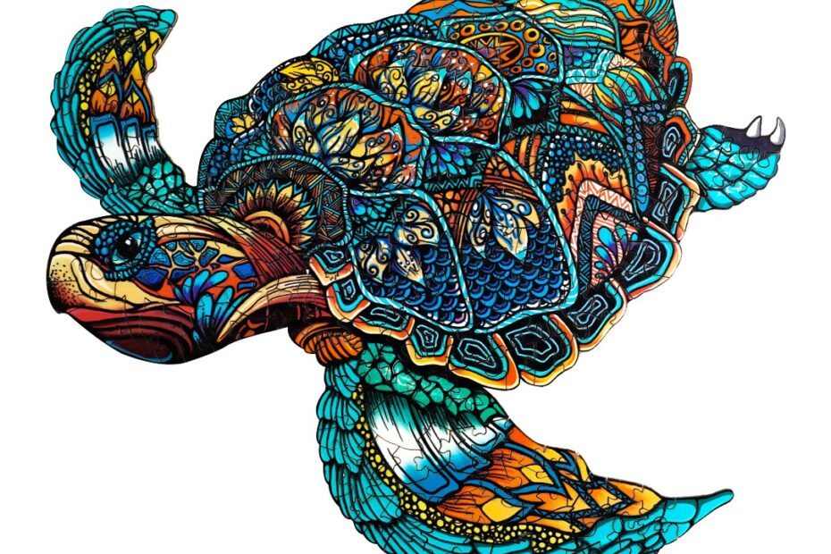 Drevené puzzle-RESOLUTE TURTLE 66e6df60f2ff5