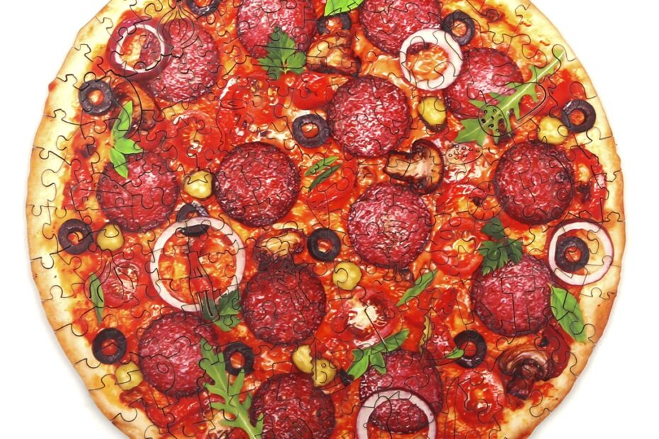 Drevené puzzle – PIZZA so šalátom 66ecfee8d81e0