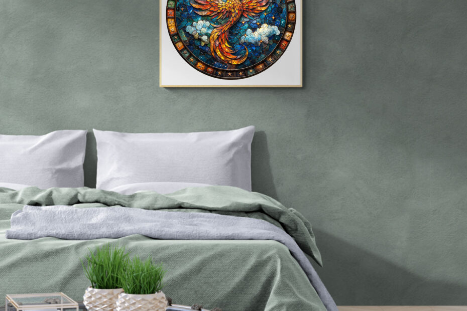 Puzzle Phoenix: Ohromujúce drevené majstrovské dielo pre nadšencov puzzle 66ebee65561dd