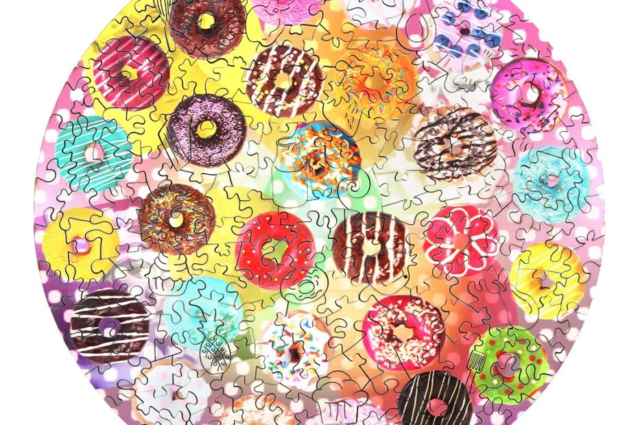 Drevené puzzle-SWEET DOUGHNUT 66eb248981c92