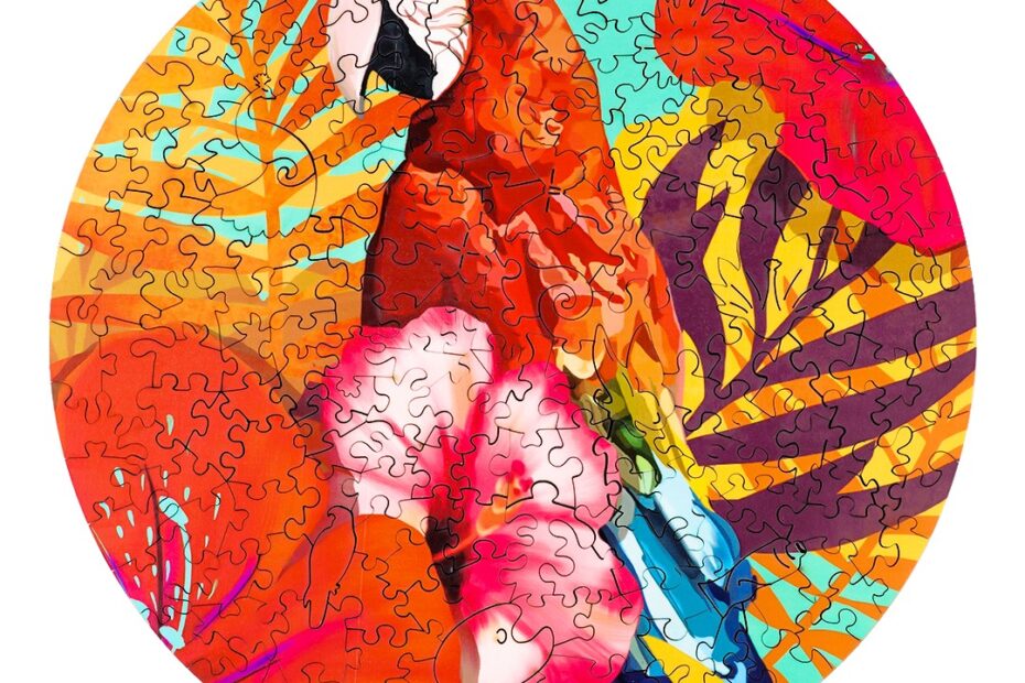 Drevené puzzle-TROPICAL PARROT 66e228de3be75
