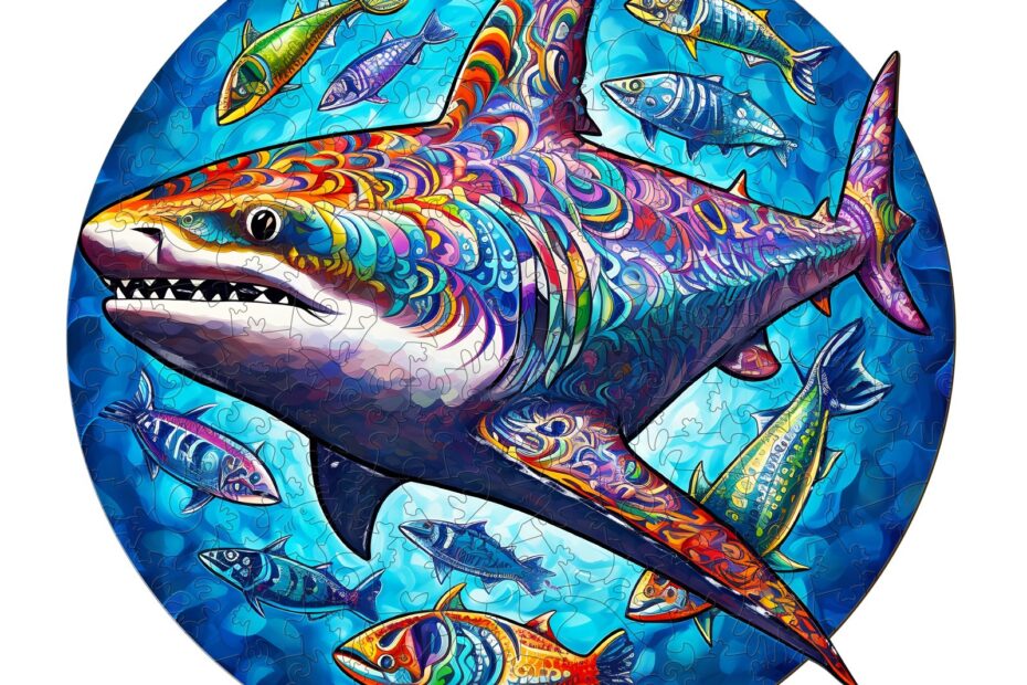 Drevená skladačka – žralok Undersea 66d9754c99dd5