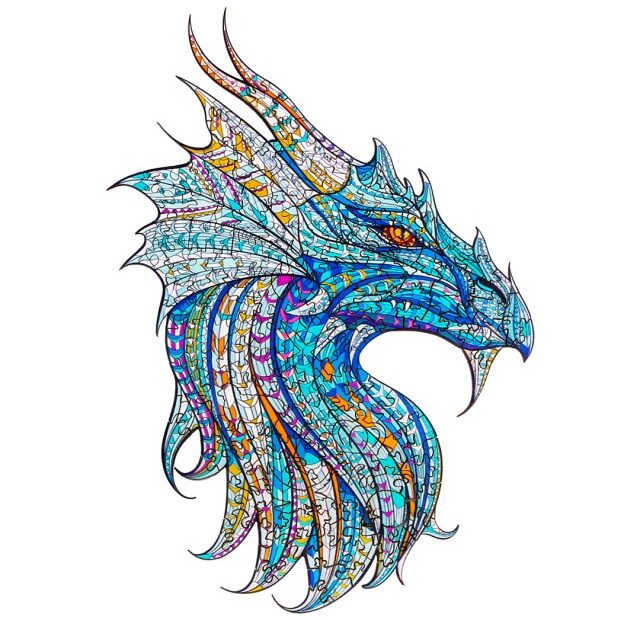 Drevené puzzle-WARRIOR GRAGON 66d8737aeec0a
