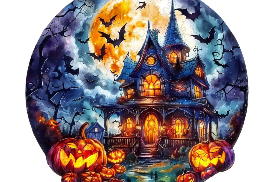 Drevená skladačka-Halloweenská tekvica 2 66e8a5036a621
