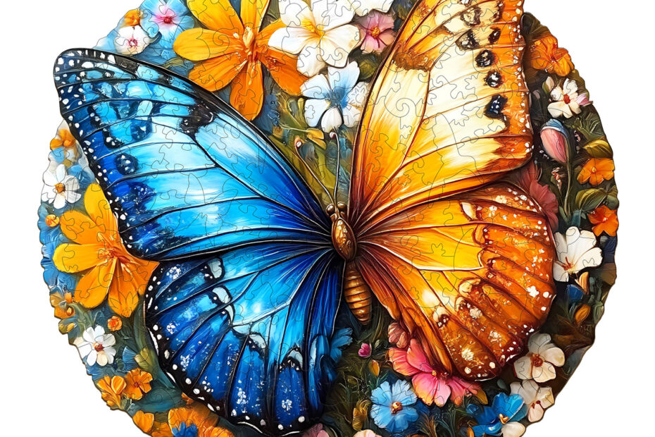Drevená skladačka – Yin Yang Butterfly 66ede1b68912b