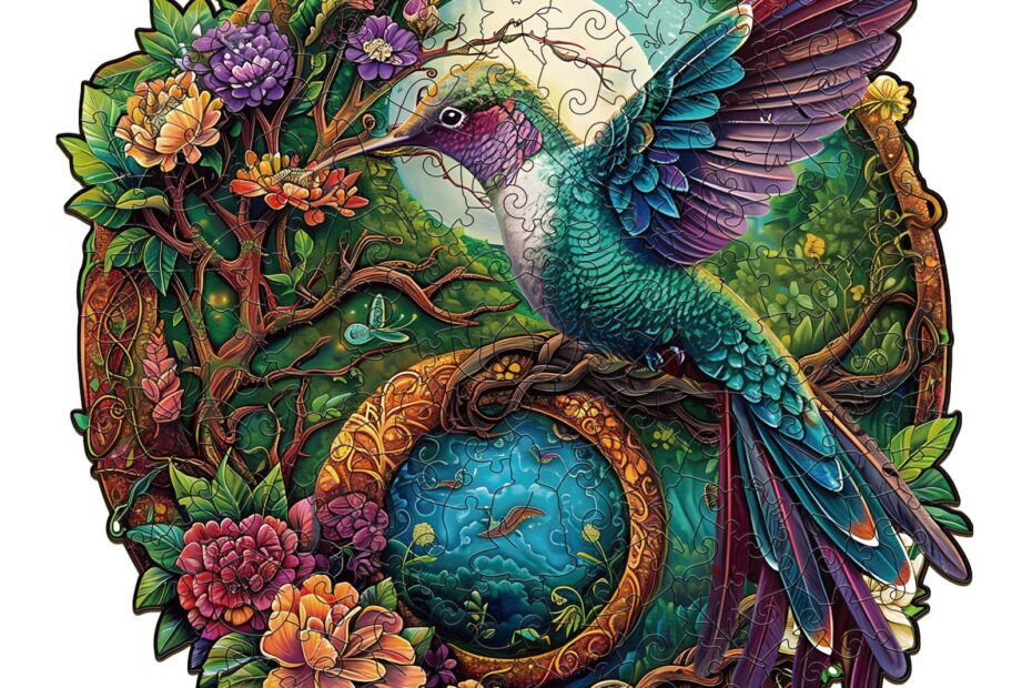 Drevená skladačka – Yin Yang Kolibrík 2 66d92d2e8957f