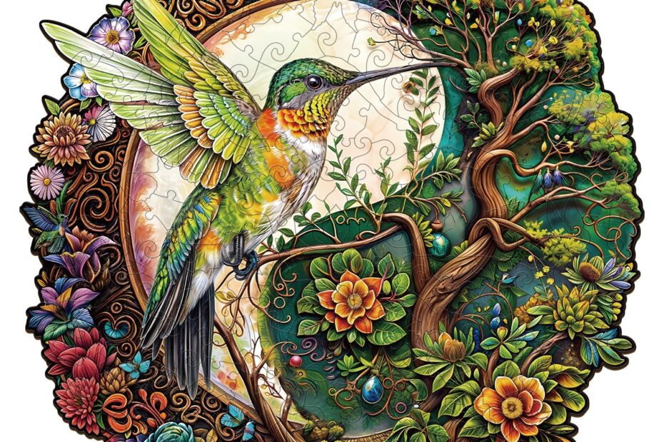 Drevené puzzle – kolibrík Jin Jang 66e56c0108c3e