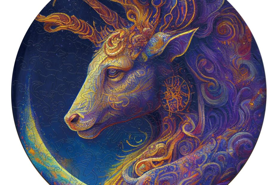 Zodiak Drevené puzzle – Kozorožec 66eae6cf25cf1